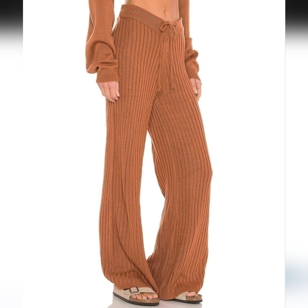 Sndys Lounge Hendrix Knit Pants In Mauve — image 5 of 7